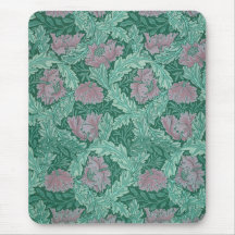 Green and Red Wreath Pattern (por William Morris)