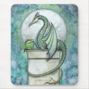 Mousepad Green Dragon por Molly Harrison
