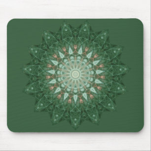 Mousepad Green Star Mandala