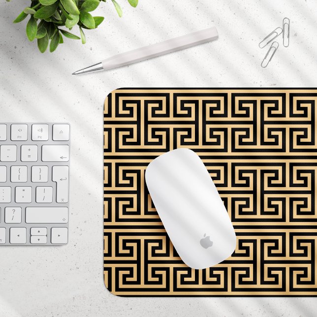 Mousepad Grego Meander Key Square H Patterno Brown (Criador carregado)