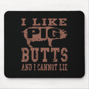Mousepad Grelha De Churrasco Silhueta Eu Gosto De Bumbuns D
