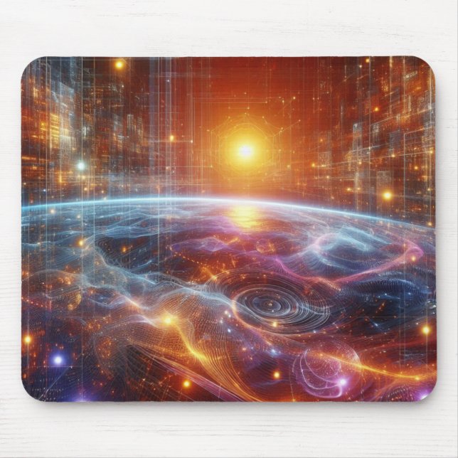 Mousepad Grelha Quântica Iluminada (Frente)