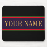 Mousepad Grelhas Vermelhas Brilhantes Pretas Roxas Brilhant<br><div class="desc">As pinças verdes e vermelhas festivas destacam o texto elegante pronto para personalizar dentro uma faixa central roxa escura. As grandes faixas pretas em negrito acima e abaixo completam a composição moderna. Todas as cores neste design podem ser personalizadas editando o design e o texto pode ser personalizado.</div>