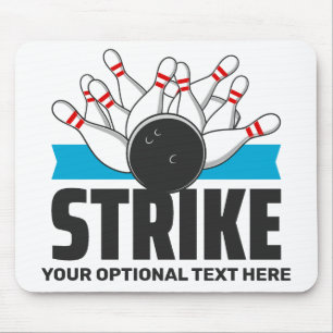 Mousepad Greve de Boliche de Texto Personalizado