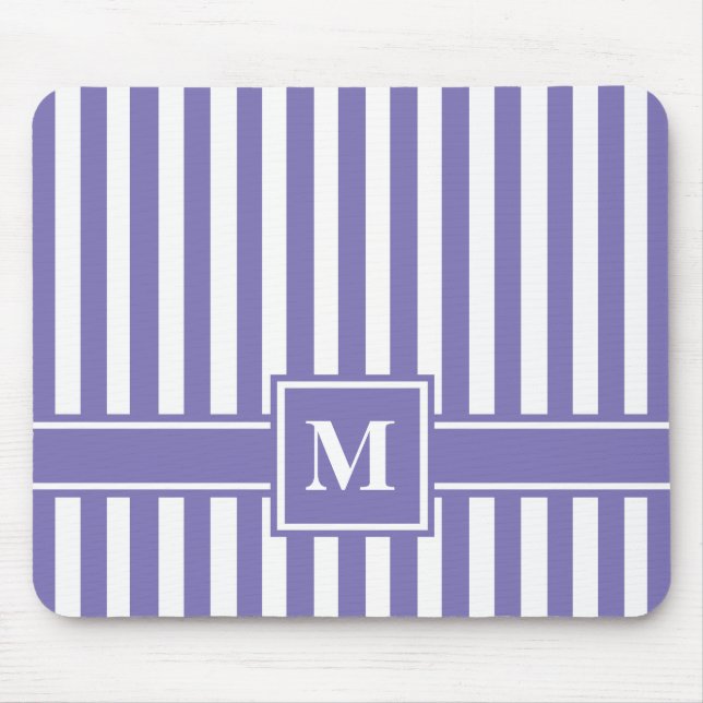 Mousepad Greve Moderna Roxa com Monograma (Frente)