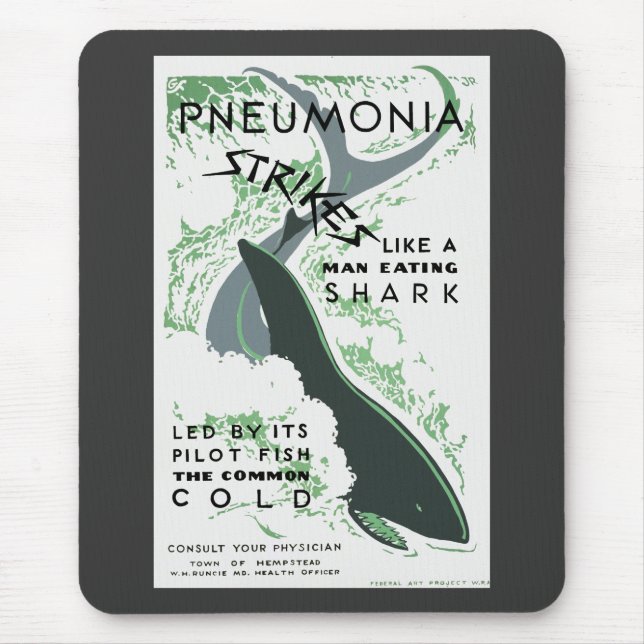 Mousepad Greves da pneumonia (Frente)