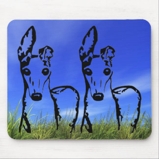 Mousepad Greyhound italiano muito bonito