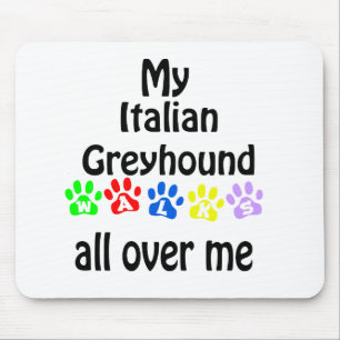 Mousepad Greyhound Walks Design