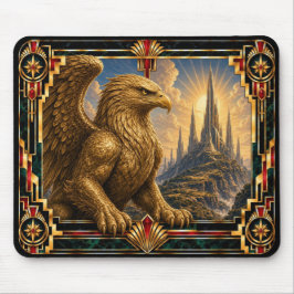 Mousepad Griffin, Art Déco Mitológico