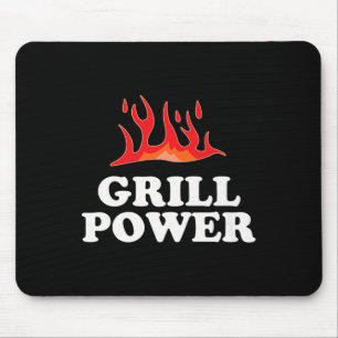 Mousepad Grill Power - Engraçado Slogan de Churrasco Barbeq
