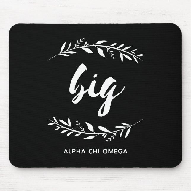 Mousepad Grinalda grande alfa de Omega | do qui (Frente)