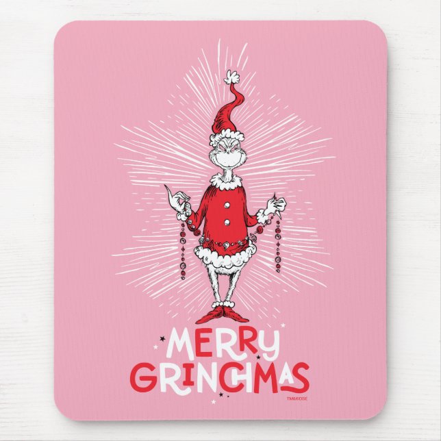 Mousepad Grinch | Feliz Grinchmas (Frente)