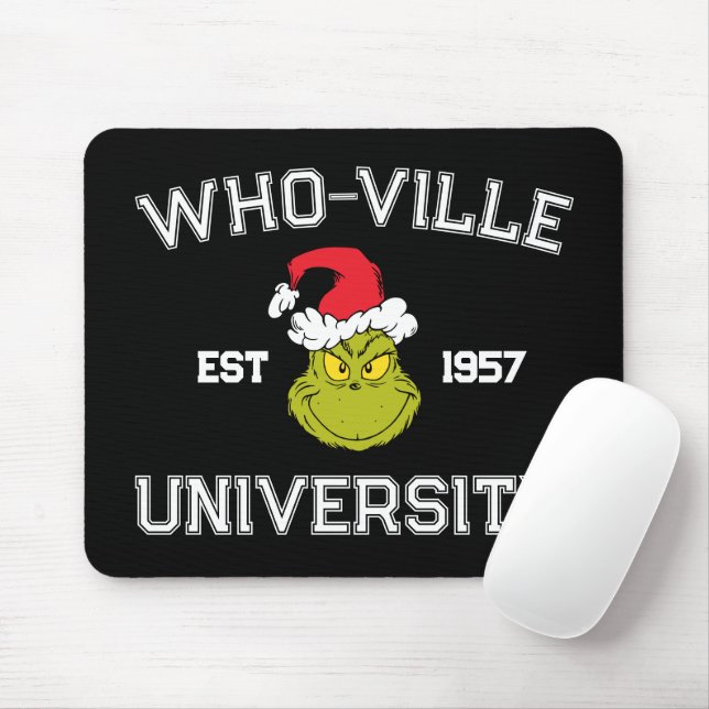 Mousepad Grinch | Universidade de Who-ville Estabelecida em (Com mouse)