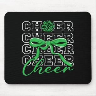 Mousepad Grito de Animação Grito Verde Bow Coquete Cheerlea