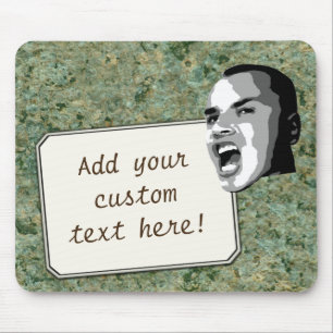 Mousepad Grito feito sob encomenda do texto na textura