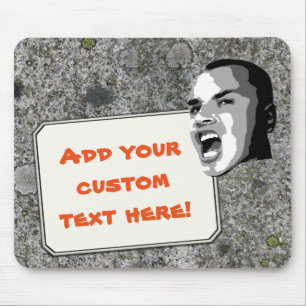 Mousepad Grito feito sob encomenda do texto no granito