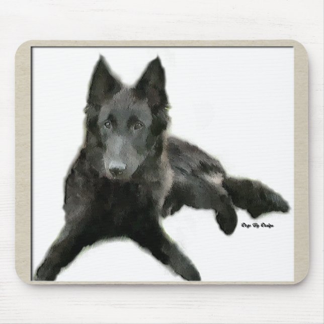 Mousepad Groenendael Belga Sheepdog Gifts (Frente)