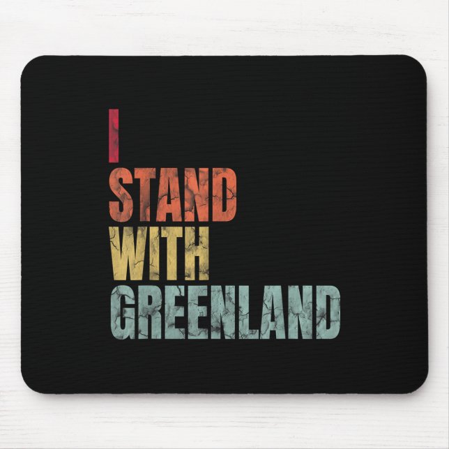 Mousepad Groenlândia I Stand With Groenlândia (Frente)
