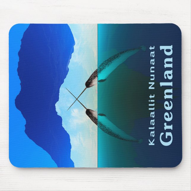 Mousepad Groenlândia - Narwhal (Frente)