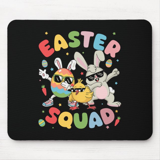 Mousepad Groovny Funny Rabbit Ovo Páscoa de Pintinho de Ovo (Frente)