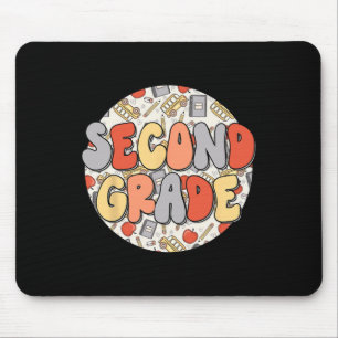 Mousepad Groovy 2º ano Vibes Retrô Professores Crianças de
