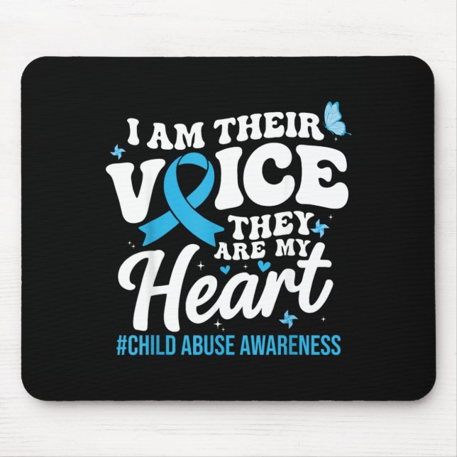 Mousepad Groovy Estou Com a Voz Deles Apoio Conscientização (Frente)