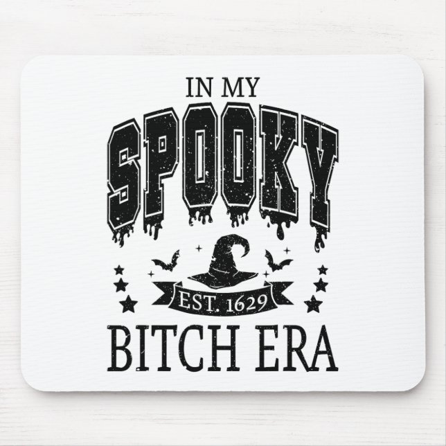 Mousepad Groovy Na Minha Época Estranha Halloween De Mão Es (Frente)