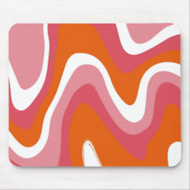 Mousepad Groovy Ondulado Colorido 70s