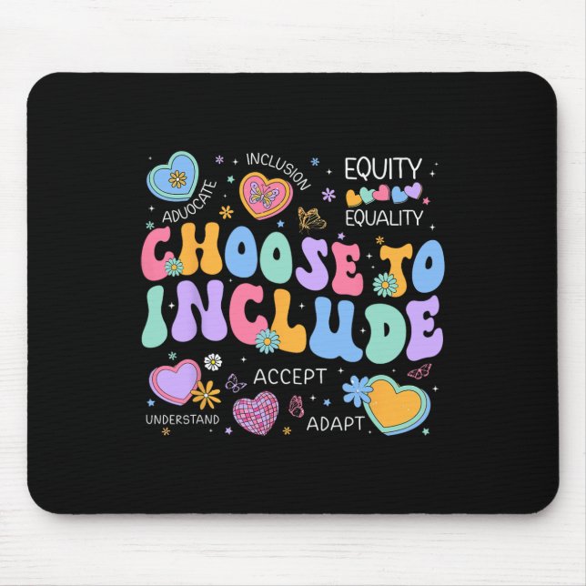 Mousepad Groovy Opta Por Incluir Autismo De Professores Com (Frente)