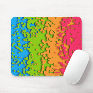 Mousepad Groovy Retro Bubble Trippy Funky Panromtic Pride