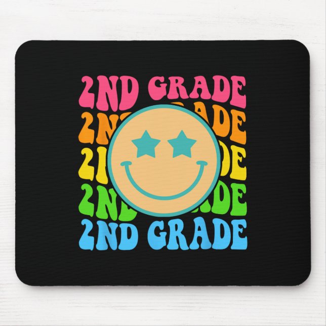 Mousepad Groovy Segundo Grau Vibes Face Professores Retro (Frente)