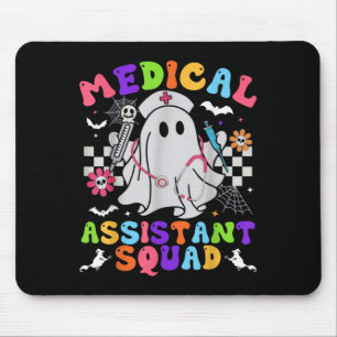 Mousepad Groovy Spooky Medical Istant Squad Cute Halloween