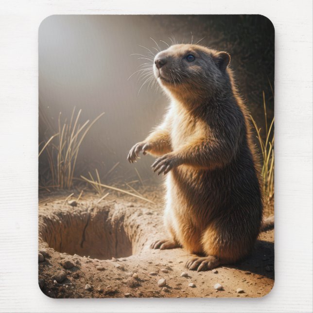 Mousepad Groundhog À Luz Do Sol (Frente)