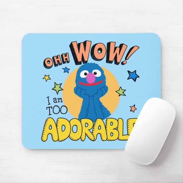 Mousepad Grover | Sou Muito Adorável (Com mouse)