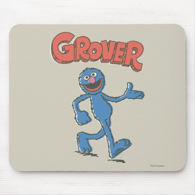 Mousepad Grover Vintage Crianças 2 (Frente)