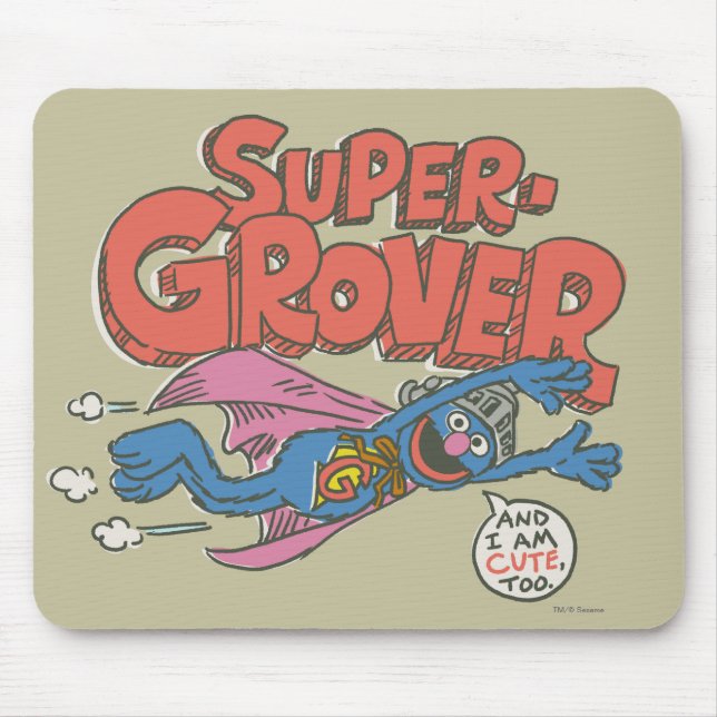 Mousepad Grover Vintage Kids 1 (Frente)