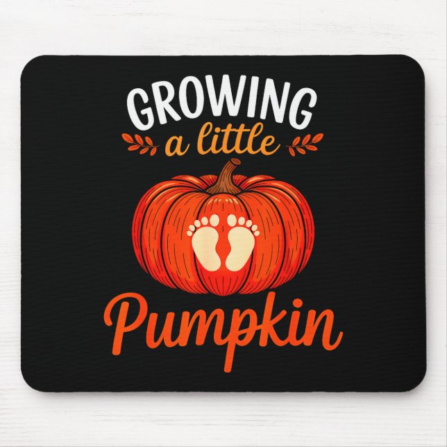 Mousepad Growing A Little Pumpkin Pregnancy Thanksgiving Ma (Frente)