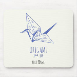 Mousepad grua tradicional de arte origami