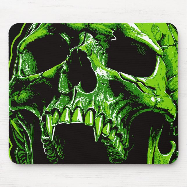 Mousepad Grüner Vampirschädel (Frente)