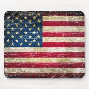 Mousepad Grunge American Flag