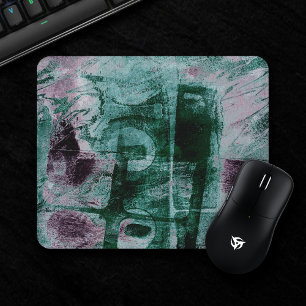 Mousepad Grunge de Grafite pintado   Moody Plum Purple Gree