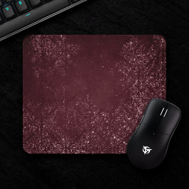 Mousepad Grunge de Vinho Glimeroso | Sangria Bordeaux Damas