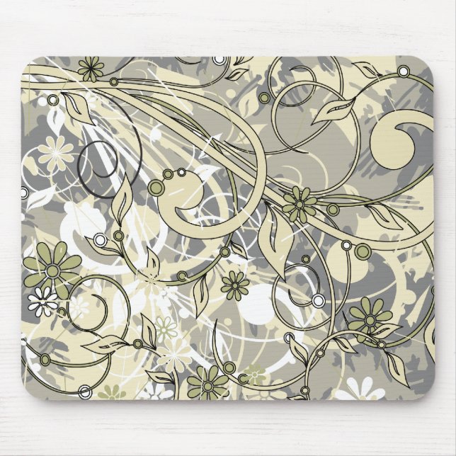 Mousepad grunge floral (Frente)