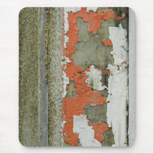 Mousepad Grunge que descasca a pintura alaranjada no muro