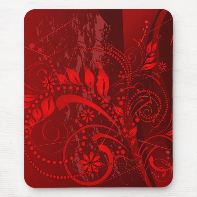 Mousepad grunge vermelho (Frente)