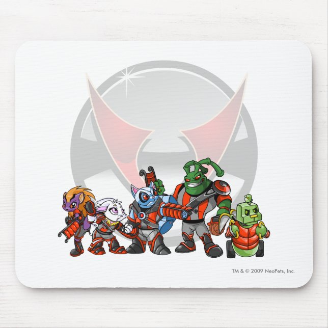 Mousepad Grupo da estação espacial de Virtupets da equipe (Frente)