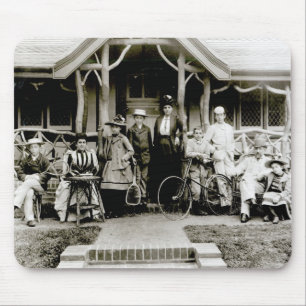 Mousepad Grupo da família, c.1900 (foto de b/w)