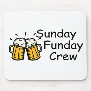 Mousepad Grupo de domingo Funday (cerveja)