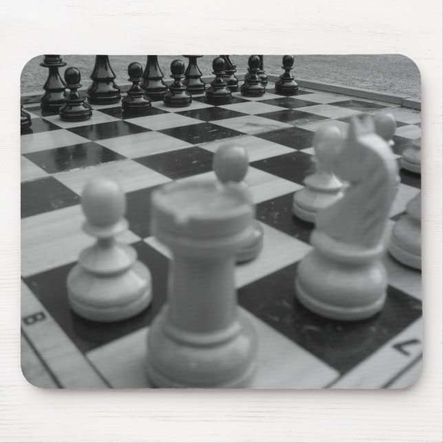 Mousepad Grupo de xadrez B&W (Frente)