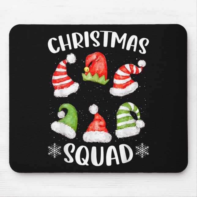 Mousepad Grupo Familiar de Natal Vinculando Pai Natal (Frente)